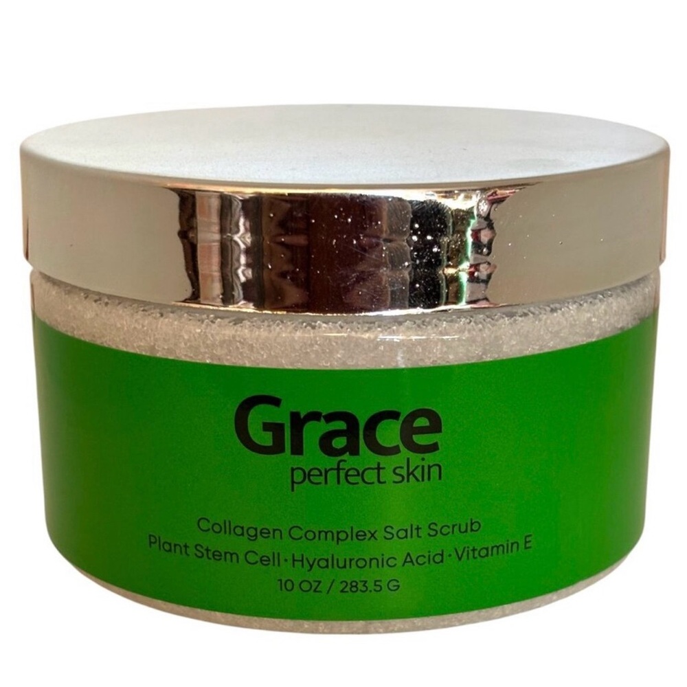 Grace Collagen Complex Salt Scrub - Vibrant Green
